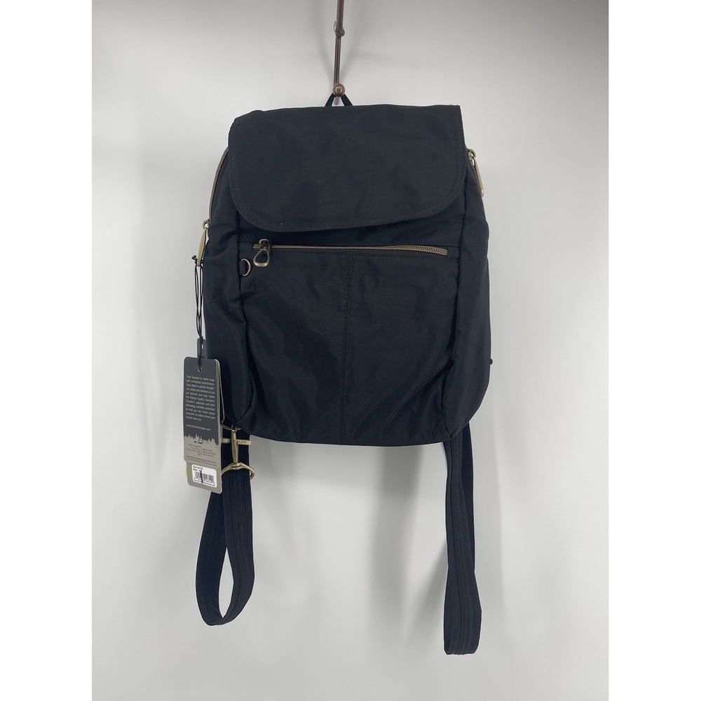 Travelon Anti-Theft Signature Backpack Black RFID Travel Laptop Bag NEW
